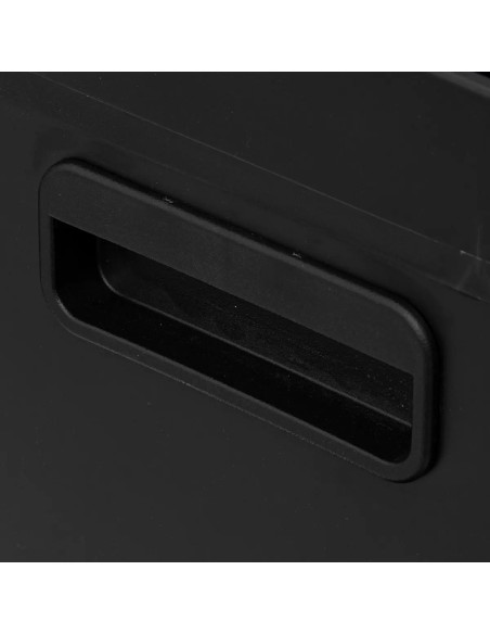 Poubelle de tri 2 bacs 2x30L Ariane Noire Five