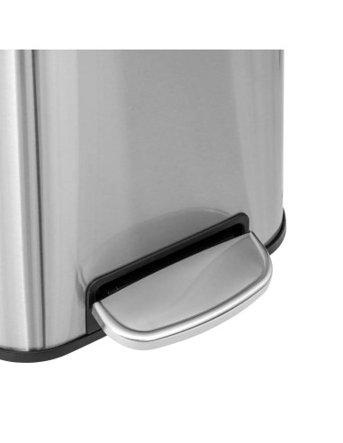 Poubelle à pédale carrée Delta 30L INOX Five