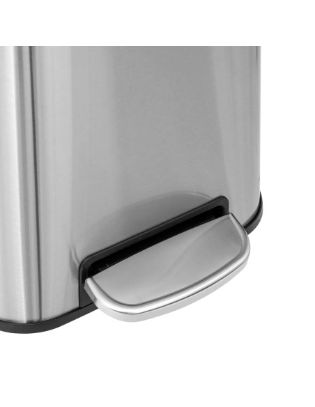 Poubelle à pédale carrée Delta 30L INOX Five
