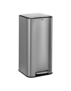 Poubelle à pédale carrée Delta 30L INOX Five