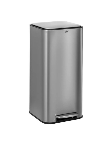 Poubelle à pédale carrée Delta 30L INOX Five