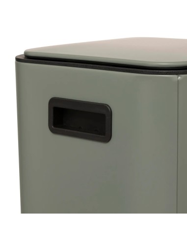 Poubelle à pédale carrée Delta 30L Vert Five