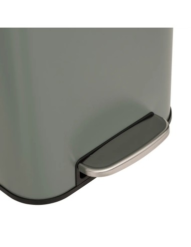 Poubelle à pédale carrée Delta 30L Vert Five