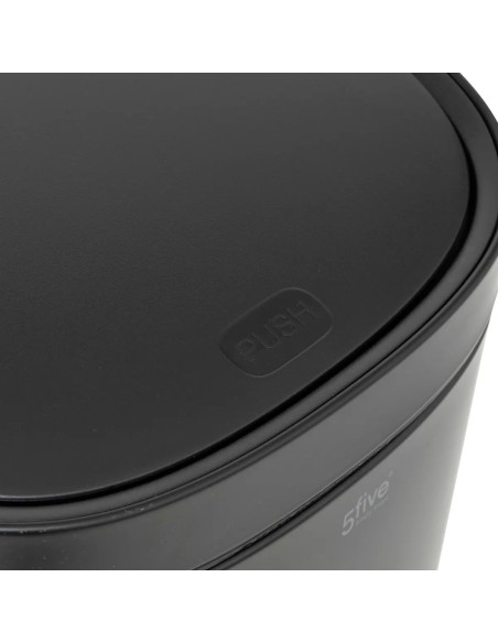 Poubelle De Cuisine Haute Ronde 50L Noir Five