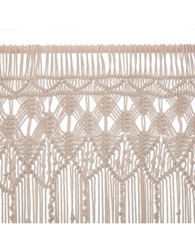 Rideau De Fils 90x200 Macramé Beige Atmosphera