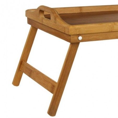 Plateau petit déjeuner au lit pliable en bambou