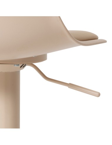 Lot De 2 Chaises De Bar Haute Ajustable Aiko Beige Atmosphera