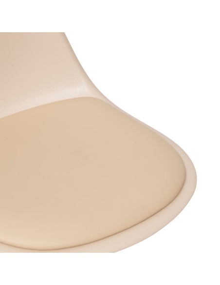 Lot De 2 Chaises De Bar Haute Ajustable Aiko Beige Atmosphera