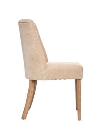 Lot De 2 Chaises De Table Livia Chenille Beige Atmosphera