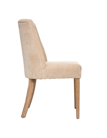 Lot De 2 Chaises De Table Livia Chenille Beige Atmosphera