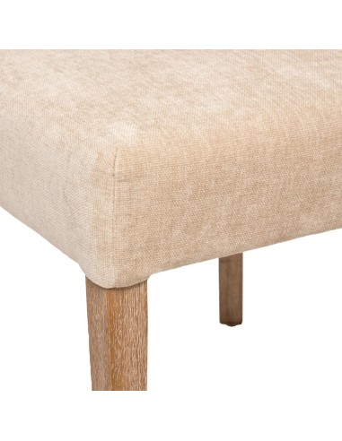 Lot De 2 Chaises De Table Livia Chenille Beige Atmosphera