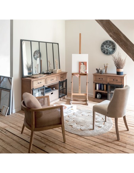 Lot De 2 Chaises De Table Livia Chenille Beige Atmosphera