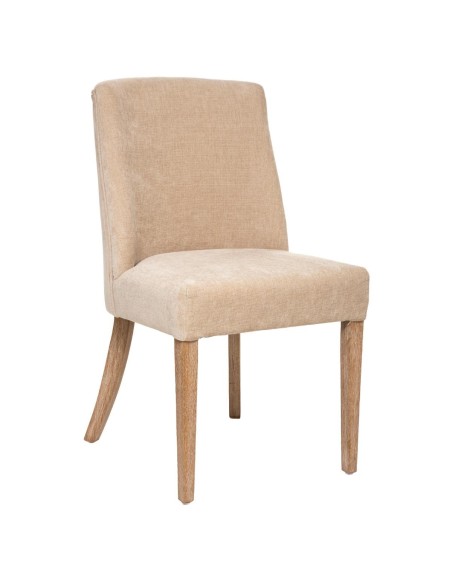 Lot De 2 Chaises De Table Livia Chenille Beige Atmosphera