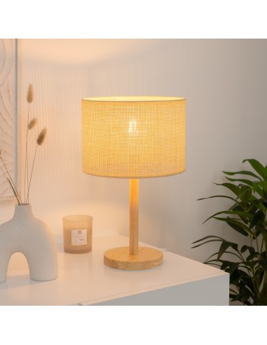 Lampe Droite Della H42 Beige Atmosphera