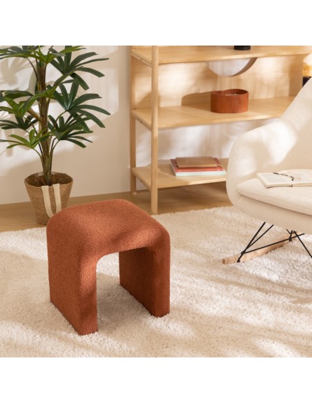 Pouf Sevi Bouclette Deep Ambre Atmosphera