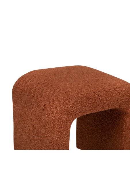 Pouf Sevi Bouclette Deep Ambre Atmosphera