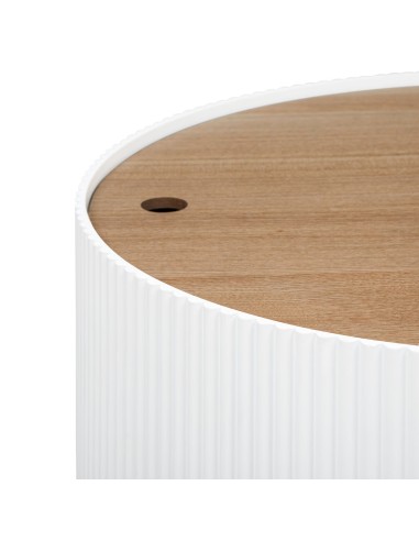 Table Basse Avec Coffre Enola Blanc Atmosphera