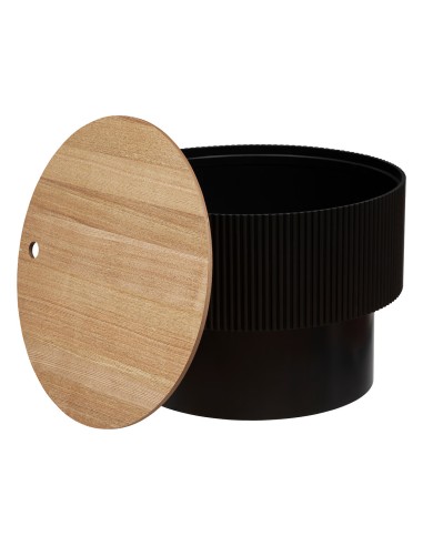 Table Basse Avec Coffre Enola Noire Atmosphera