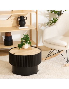 Table Basse Avec Coffre Enola Noire Atmosphera 2