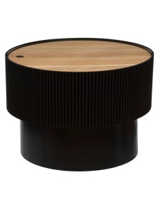 Table Basse Avec Coffre Enola Noire Atmosphera