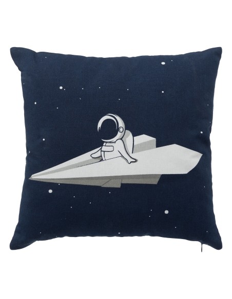 Coussin Décoratif Carré Espace 40x40 Bleu Atmosphera For Kids