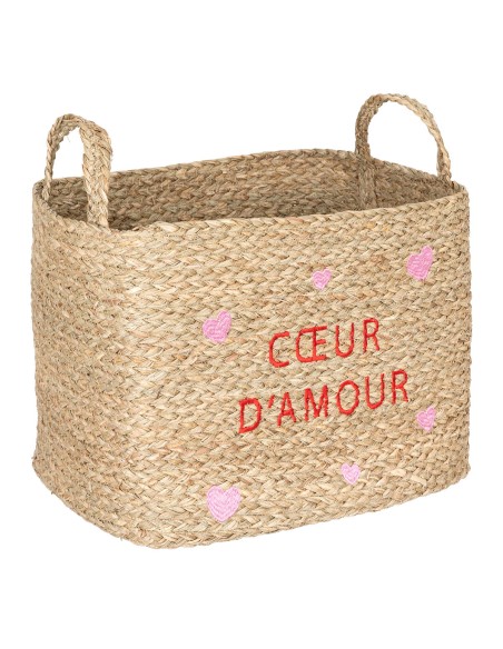 Lot De 3 Paniers Pour Chambre D'enfant Amour Beige Atmosphera