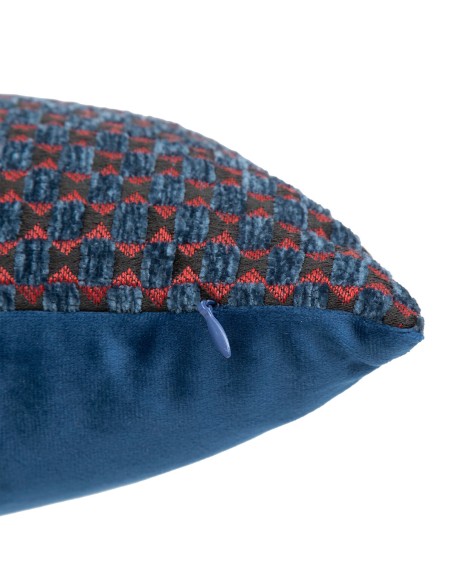 Coussin Jacquard Zaika 30x50 Bleu Égéen Atmosphera