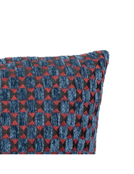 Coussin Jacquard Zaika 30x50 Bleu Égéen Atmosphera
