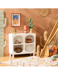 Commode enfant 4 niches Tara Blanc Atmosphera For Kids 2
