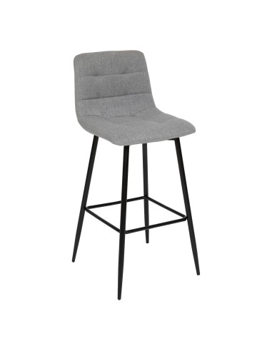 Lot De 2 Chaises De Bar Haute Sirac Gris Atmosphera