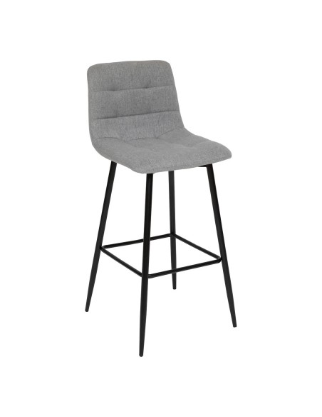 Lot De 2 Chaises De Bar Haute Sirac Gris Atmosphera