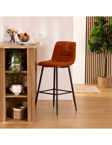 Lot De 2 Chaises De Bar Haute Sirac Ambre Atmosphera