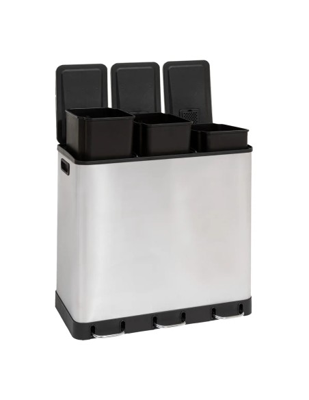 Poubelle De Cuisine De Tri 3 Bacs 3x18L Ariane Inox Five