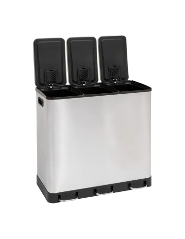 Poubelle De Cuisine De Tri 3 Bacs 3x18L Ariane Inox Five