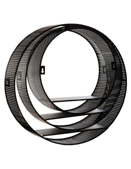 Lot De 3 Étagères Murales Juni Noir Atmosphera