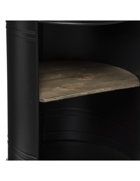 Table À Café Avec Étagère Diego Noire Atmosphera