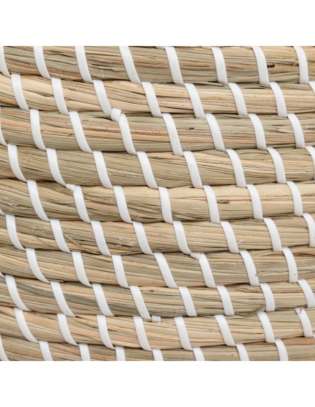 Lot De 2 Paniers Soleya Paille Beige Atmosphera