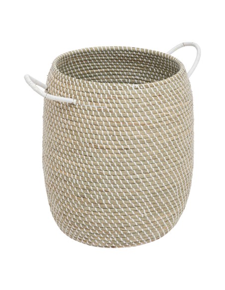 Lot De 2 Paniers Soleya Paille Beige Atmosphera