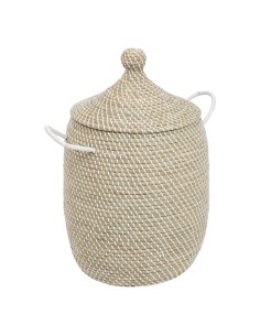 Lot De 2 Paniers Soleya Paille Beige Atmosphera 2