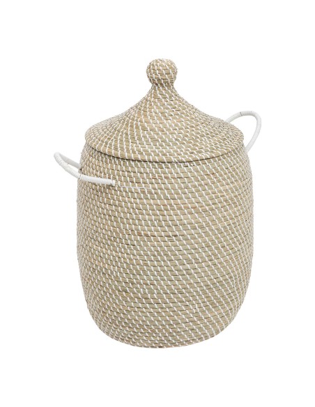 Lot De 2 Paniers Soleya Paille Beige Atmosphera