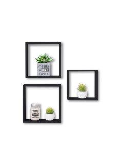 Lot De 3 Étagères Fixy Taille L Noir Five 2