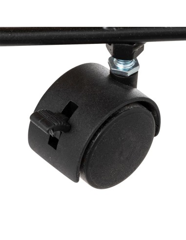 Étagère 3 Cases Avec Roulettes Noir Five