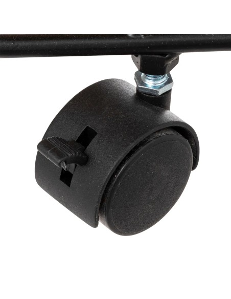 Étagère 3 Cases Avec Roulettes Noir Five