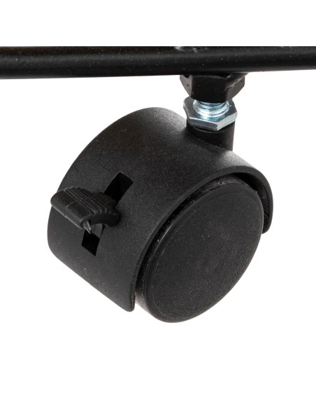 Étagère 2 Cases Avec Roulettes Noir Five