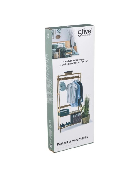 Portant D'entrée Gaia En Bambou Beige Five