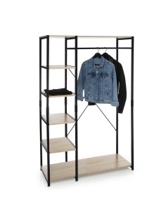 Penderie Avec 5 Étagères Aliaj Noir Five 2
