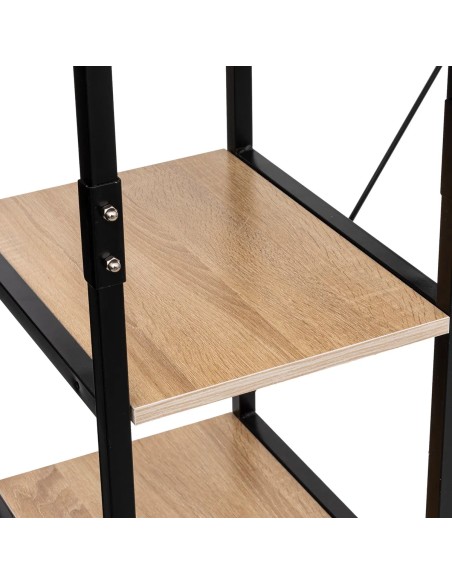 Penderie Avec 5 Étagères Aliaj Noir Five