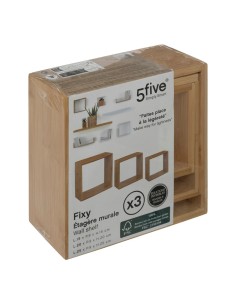 Lot De 3 Étagères Fixy Taille S Beige Five 2