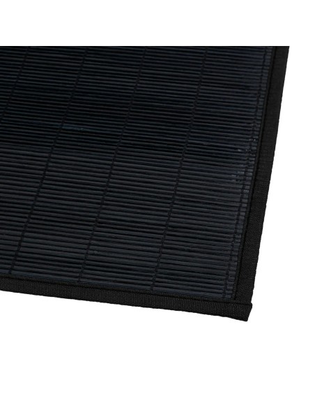 Tapis De Bain En Bambou 120x170 Noir Five