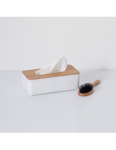 Boite À Mouchoirs Natureo En Polypropylène Blanc Five 2